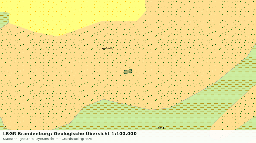 Statische Kartenansicht: LBGR Brandenburg: Geologische Übersicht 1:100.000