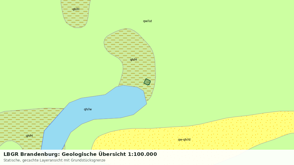 Statische Kartenansicht: LBGR Brandenburg: Geologische Übersicht 1:100.000