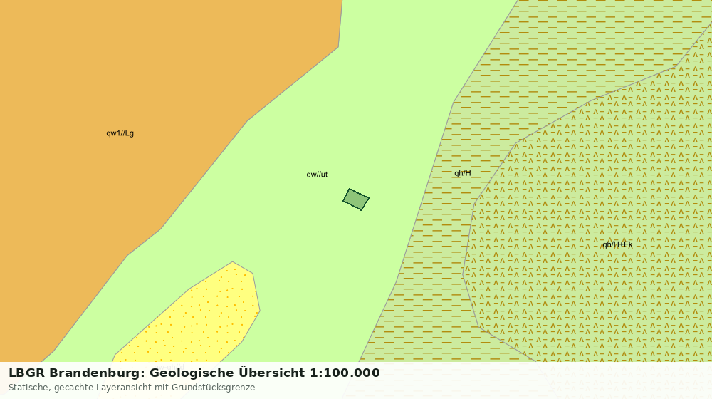 Statische Kartenansicht: LBGR Brandenburg: Geologische Übersicht 1:100.000