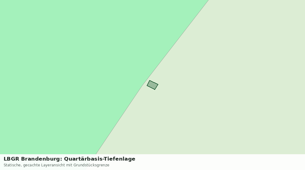 Statische Kartenansicht: LBGR Brandenburg: Quartärbasis-Tiefenlage