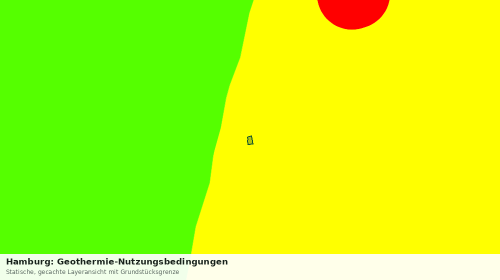 Statische Kartenansicht: Hamburg: Geothermie-Nutzungsbedingungen