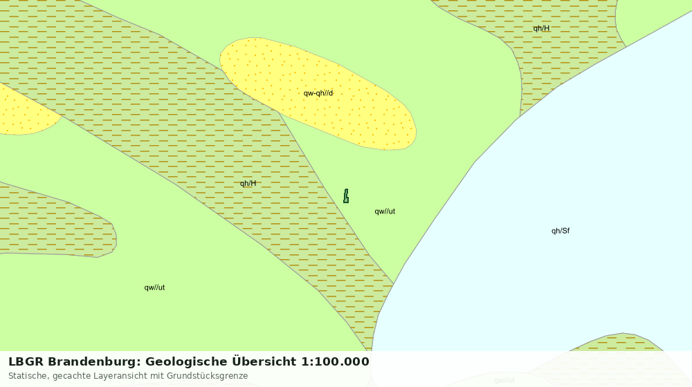 Statische Kartenansicht: LBGR Brandenburg: Geologische Übersicht 1:100.000