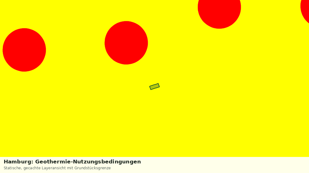 Statische Kartenansicht: Hamburg: Geothermie-Nutzungsbedingungen