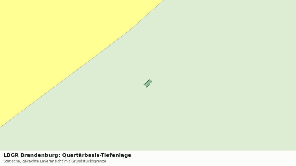 Statische Kartenansicht: LBGR Brandenburg: Quartärbasis-Tiefenlage