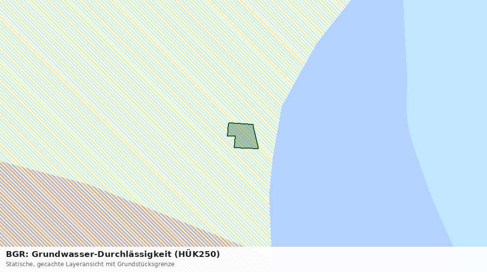 Statische Kartenansicht: BGR: Grundwasser-Durchlässigkeit (HÜK250)