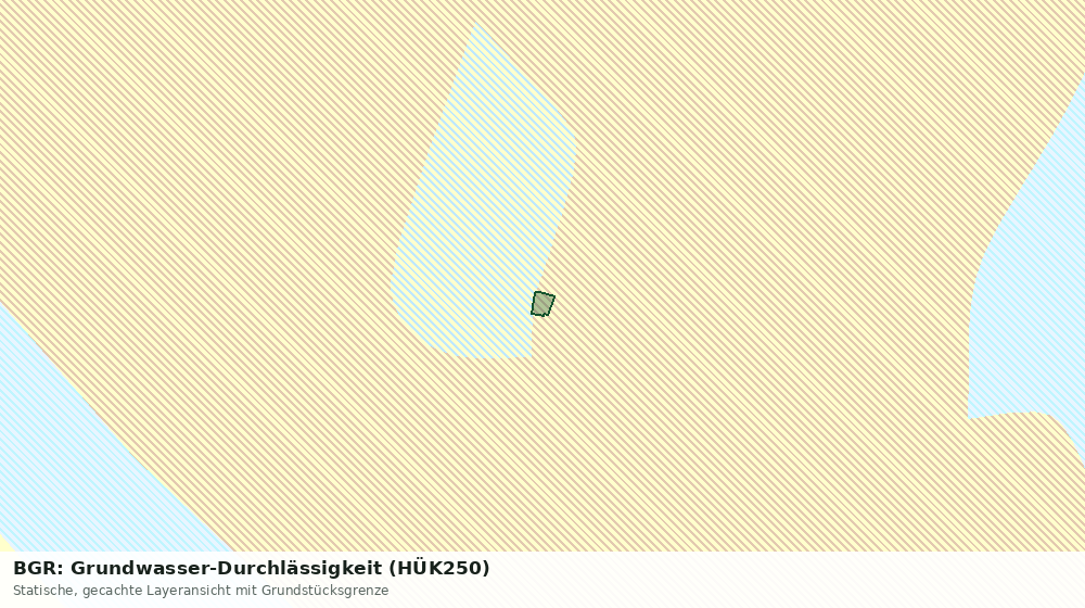 Statische Kartenansicht: BGR: Grundwasser-Durchlässigkeit (HÜK250)