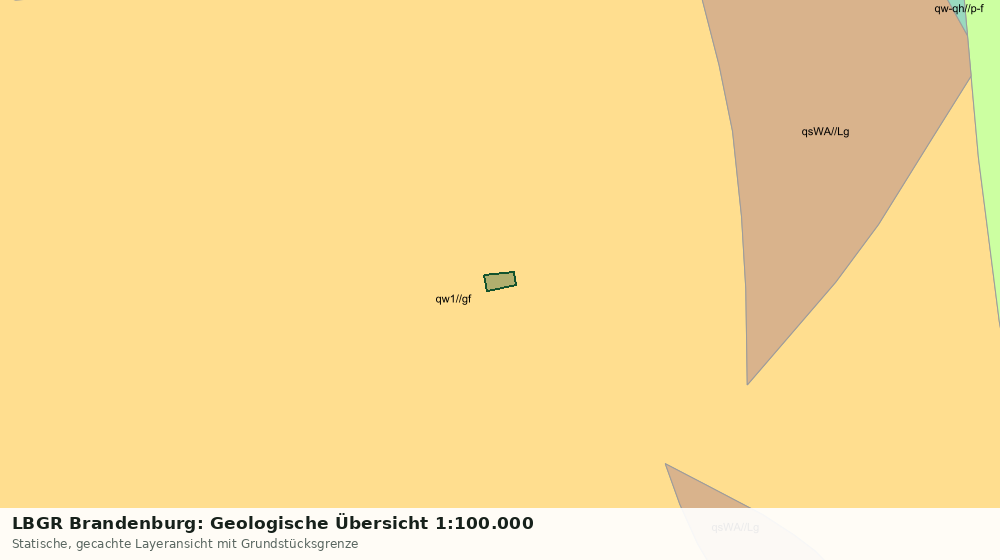 Statische Kartenansicht: LBGR Brandenburg: Geologische Übersicht 1:100.000