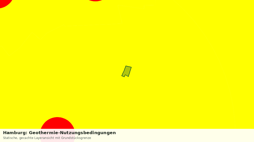 Statische Kartenansicht: Hamburg: Geothermie-Nutzungsbedingungen