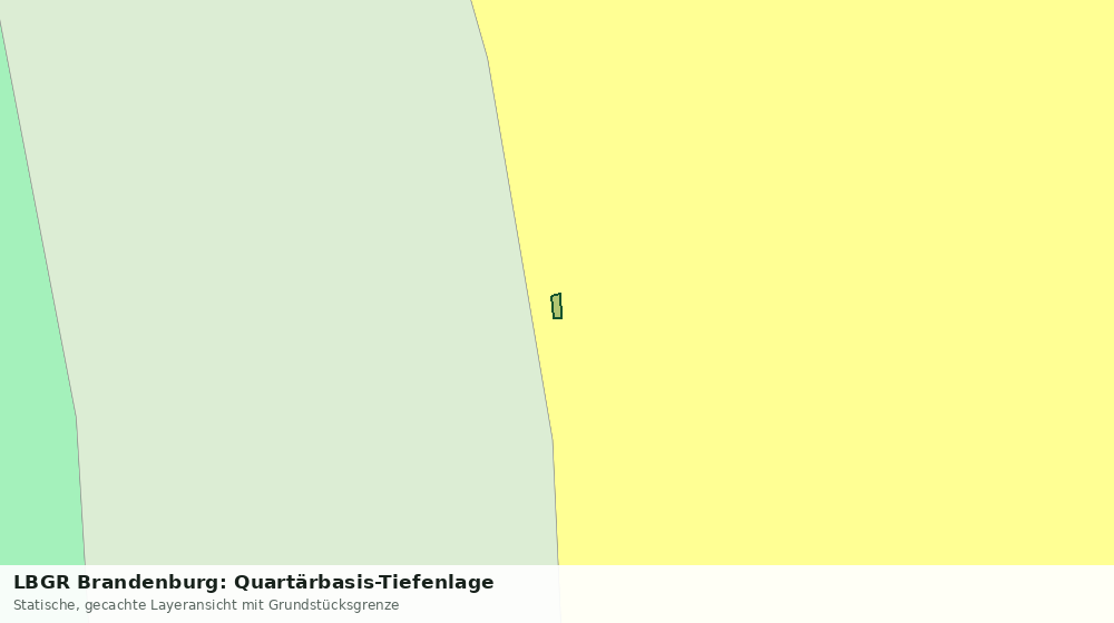 Statische Kartenansicht: LBGR Brandenburg: Quartärbasis-Tiefenlage