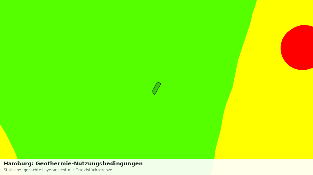 Statische Kartenansicht: Hamburg: Geothermie-Nutzungsbedingungen