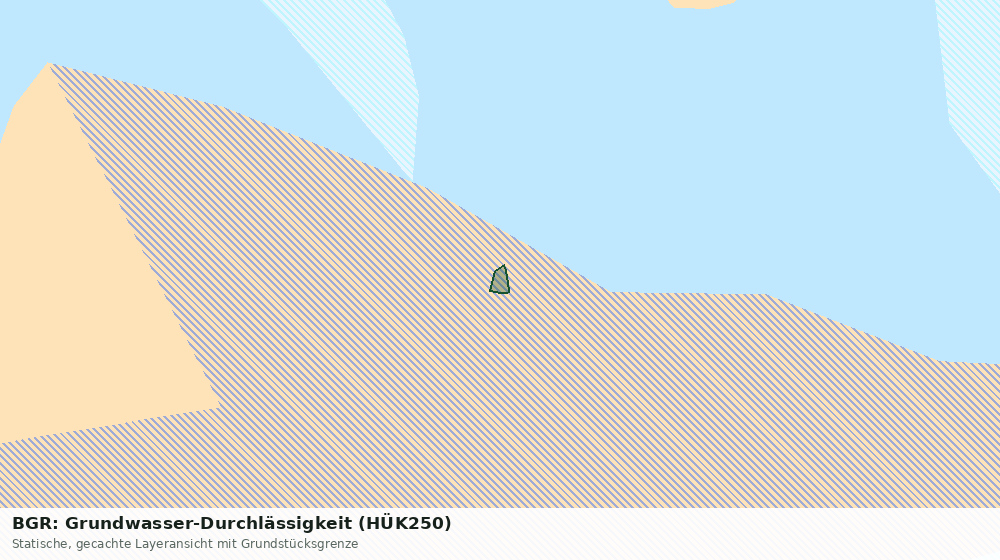 Statische Kartenansicht: BGR: Grundwasser-Durchlässigkeit (HÜK250)
