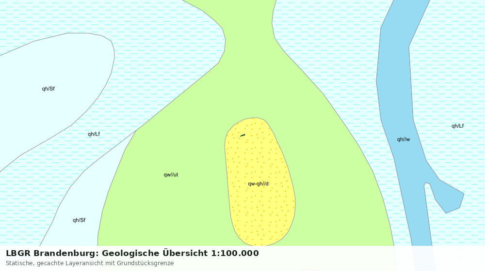 Statische Kartenansicht: LBGR Brandenburg: Geologische Übersicht 1:100.000