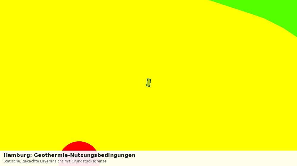 Statische Kartenansicht: Hamburg: Geothermie-Nutzungsbedingungen