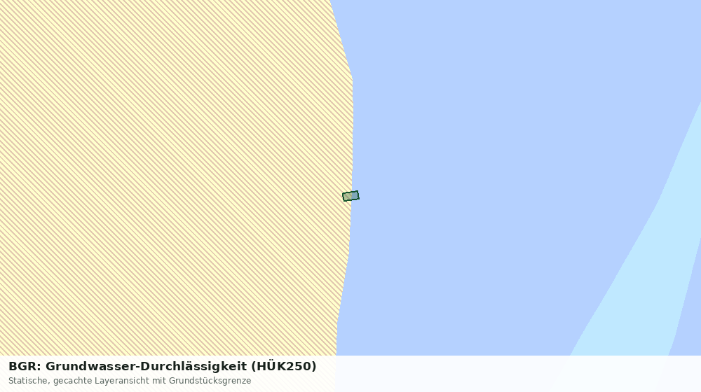 Statische Kartenansicht: BGR: Grundwasser-Durchlässigkeit (HÜK250)