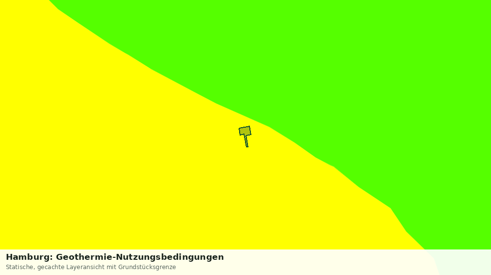 Statische Kartenansicht: Hamburg: Geothermie-Nutzungsbedingungen