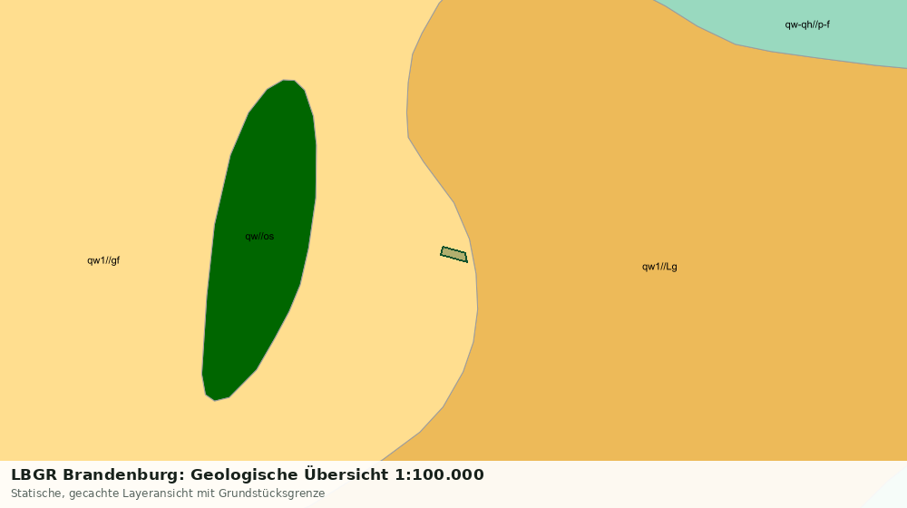 Statische Kartenansicht: LBGR Brandenburg: Geologische Übersicht 1:100.000