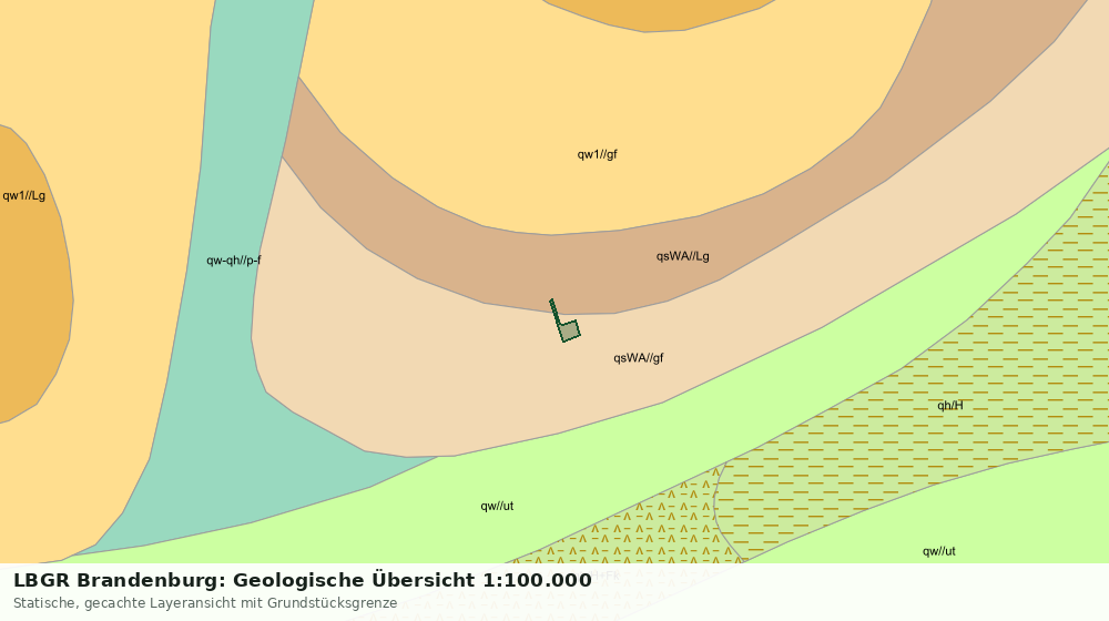 Statische Kartenansicht: LBGR Brandenburg: Geologische Übersicht 1:100.000
