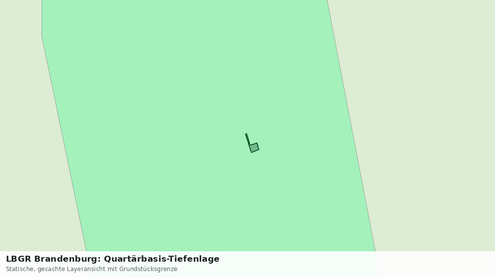 Statische Kartenansicht: LBGR Brandenburg: Quartärbasis-Tiefenlage