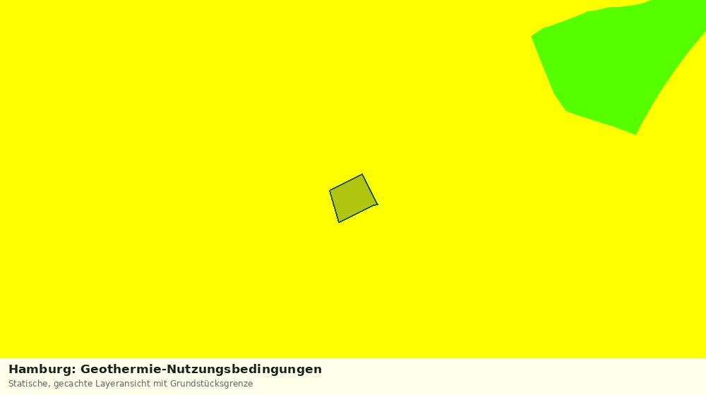 Statische Kartenansicht: Hamburg: Geothermie-Nutzungsbedingungen