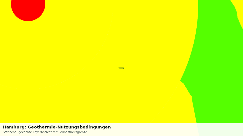 Statische Kartenansicht: Hamburg: Geothermie-Nutzungsbedingungen