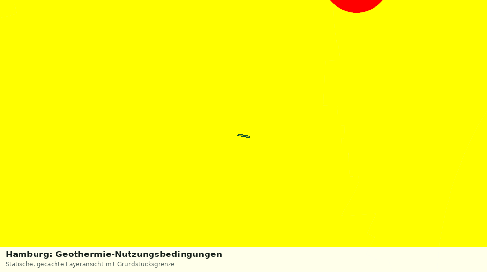 Statische Kartenansicht: Hamburg: Geothermie-Nutzungsbedingungen