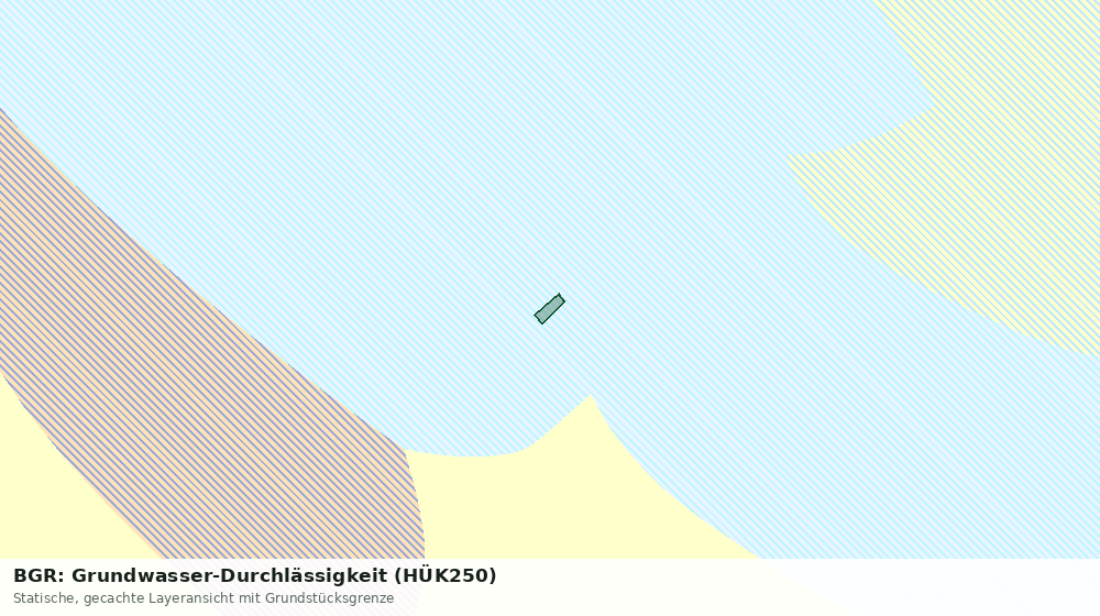 Statische Kartenansicht: BGR: Grundwasser-Durchlässigkeit (HÜK250)