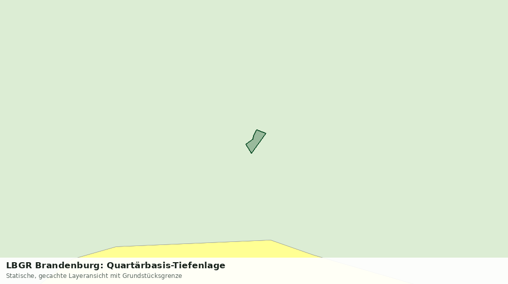 Statische Kartenansicht: LBGR Brandenburg: Quartärbasis-Tiefenlage