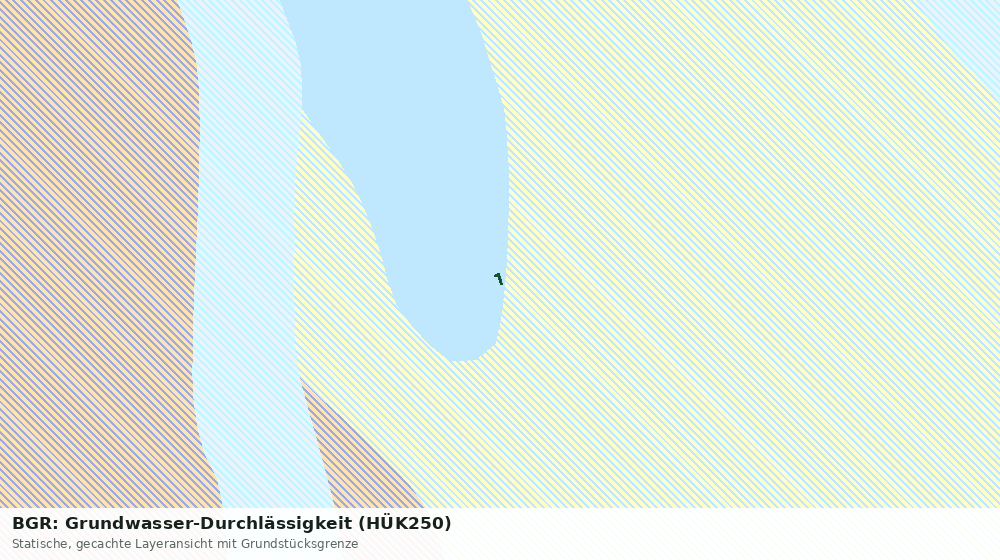 Statische Kartenansicht: BGR: Grundwasser-Durchlässigkeit (HÜK250)