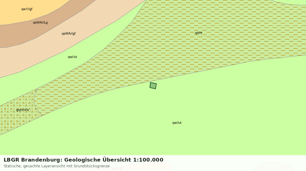 Statische Kartenansicht: LBGR Brandenburg: Geologische Übersicht 1:100.000