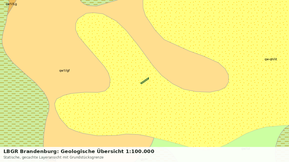 Statische Kartenansicht: LBGR Brandenburg: Geologische Übersicht 1:100.000