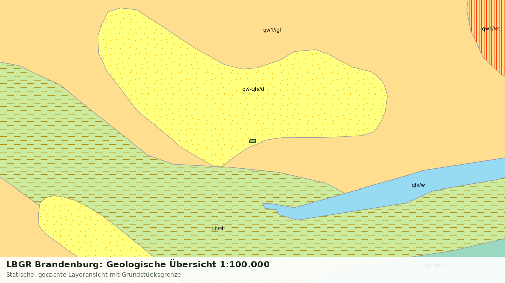 Statische Kartenansicht: LBGR Brandenburg: Geologische Übersicht 1:100.000