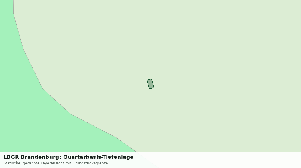 Statische Kartenansicht: LBGR Brandenburg: Quartärbasis-Tiefenlage