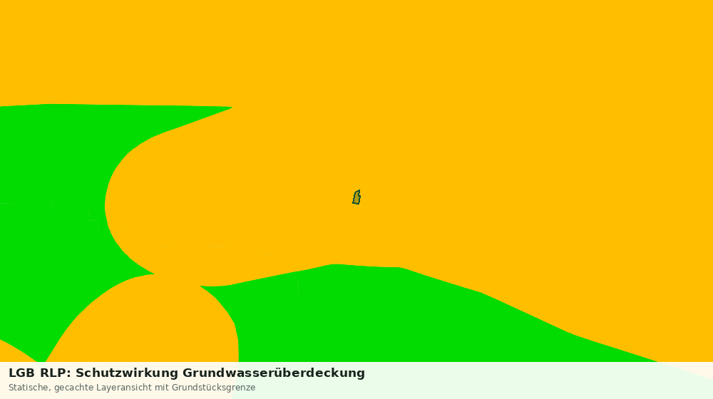 Statische Kartenansicht: LGB RLP: Schutzwirkung Grundwasserüberdeckung