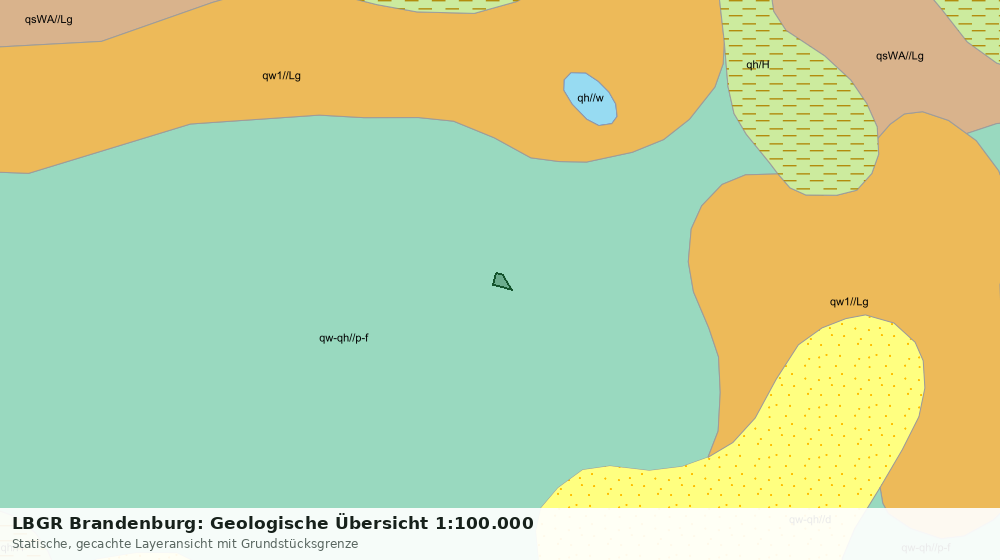 Statische Kartenansicht: LBGR Brandenburg: Geologische Übersicht 1:100.000