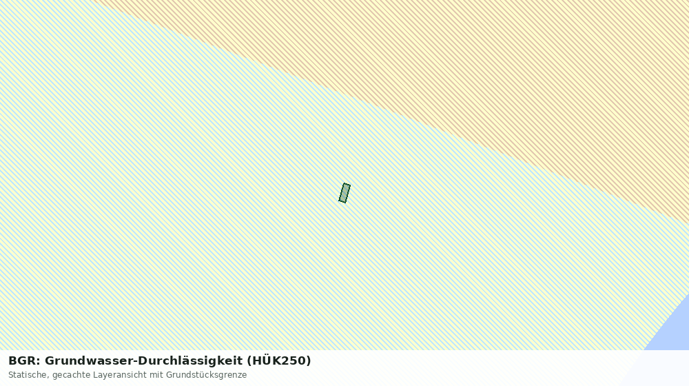 Statische Kartenansicht: BGR: Grundwasser-Durchlässigkeit (HÜK250)