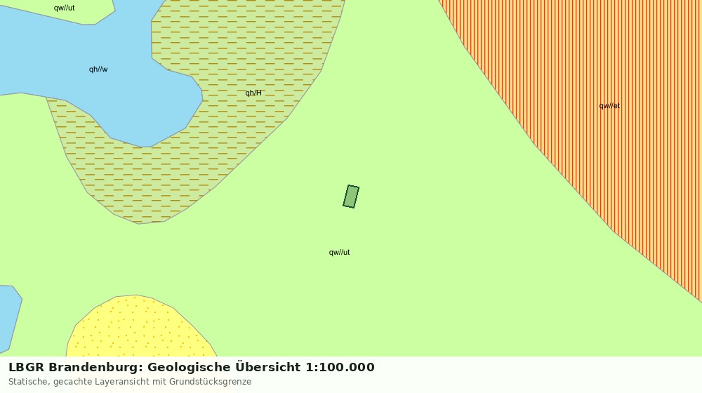 Statische Kartenansicht: LBGR Brandenburg: Geologische Übersicht 1:100.000
