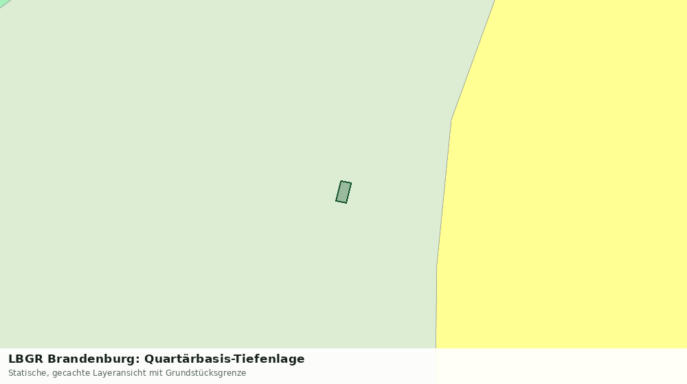 Statische Kartenansicht: LBGR Brandenburg: Quartärbasis-Tiefenlage