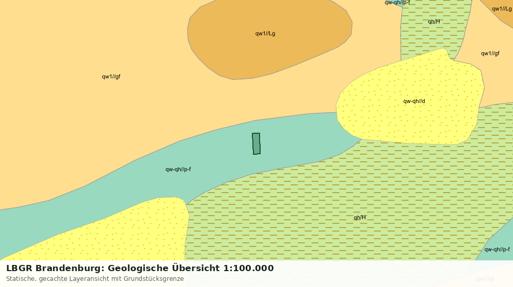 Statische Kartenansicht: LBGR Brandenburg: Geologische Übersicht 1:100.000
