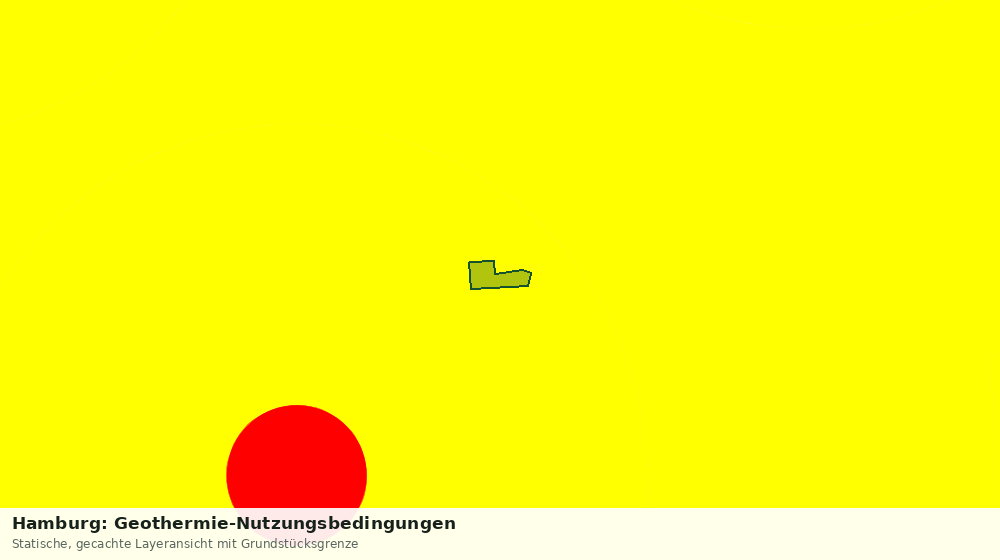 Statische Kartenansicht: Hamburg: Geothermie-Nutzungsbedingungen