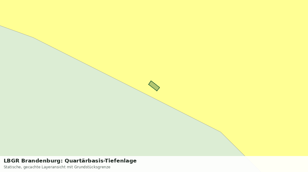 Statische Kartenansicht: LBGR Brandenburg: Quartärbasis-Tiefenlage