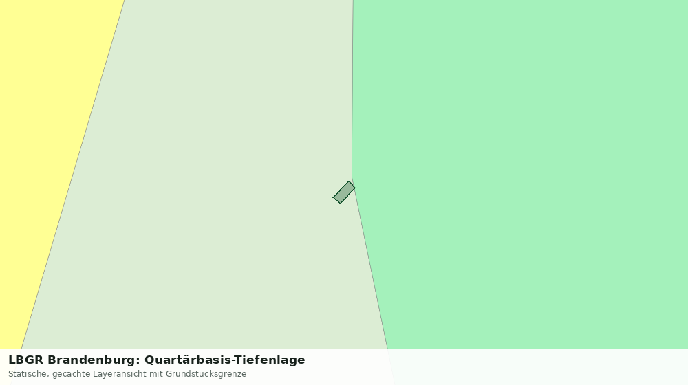 Statische Kartenansicht: LBGR Brandenburg: Quartärbasis-Tiefenlage