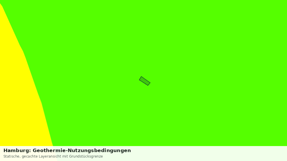 Statische Kartenansicht: Hamburg: Geothermie-Nutzungsbedingungen