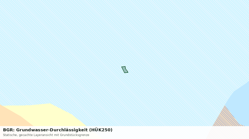Statische Kartenansicht: BGR: Grundwasser-Durchlässigkeit (HÜK250)
