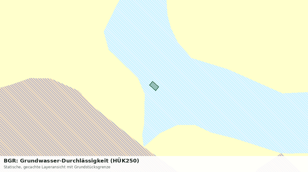 Statische Kartenansicht: BGR: Grundwasser-Durchlässigkeit (HÜK250)