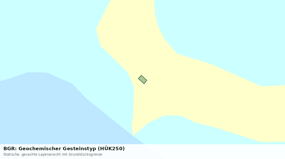 Statische Kartenansicht: BGR: Geochemischer Gesteinstyp (HÜK250)