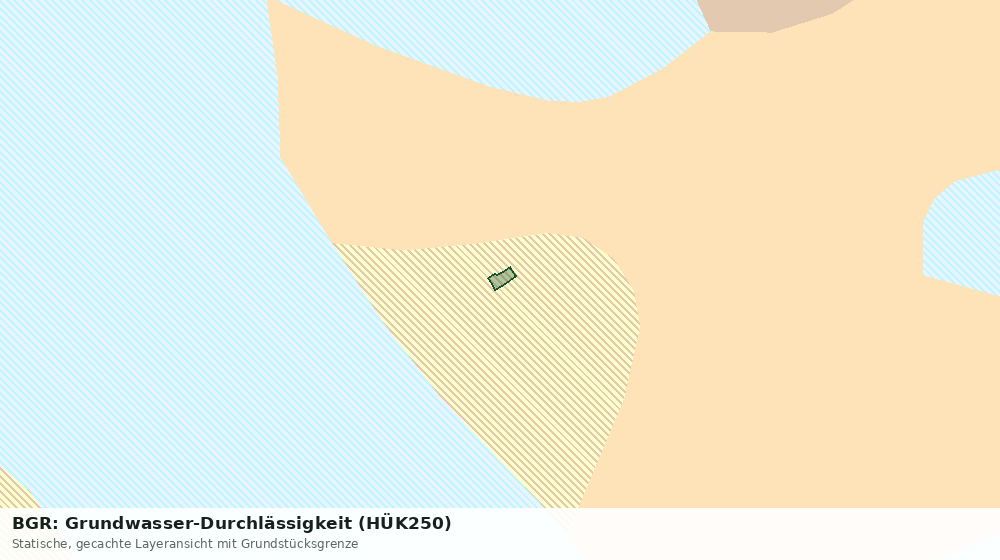 Statische Kartenansicht: BGR: Grundwasser-Durchlässigkeit (HÜK250)