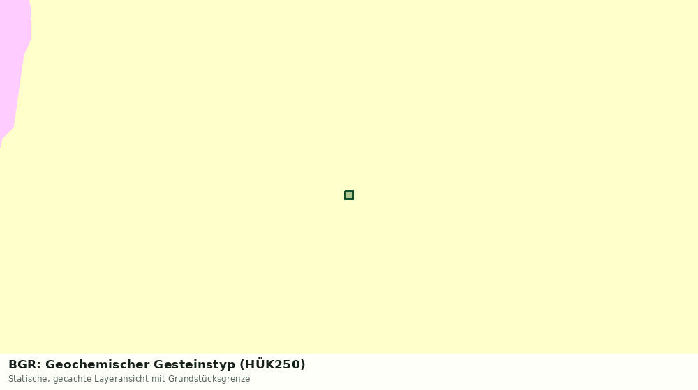 Statische Kartenansicht: BGR: Geochemischer Gesteinstyp (HÜK250)