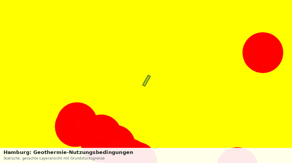Statische Kartenansicht: Hamburg: Geothermie-Nutzungsbedingungen