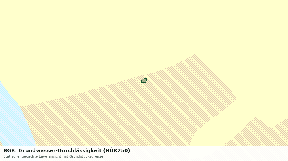 Statische Kartenansicht: BGR: Grundwasser-Durchlässigkeit (HÜK250)