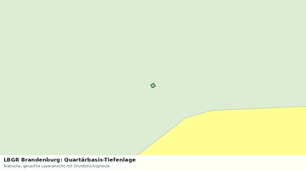 Statische Kartenansicht: LBGR Brandenburg: Quartärbasis-Tiefenlage